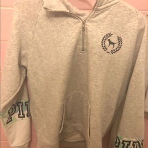 Victoria secret pink half zip